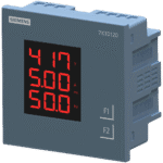 7KT0120 | Siemens Smart 7KT Discrete Panel Meter Voltage, Current and Frequency LED Display, Vaux 95 to 240V AC x/1 or 5 A, Class 1 - Siemens