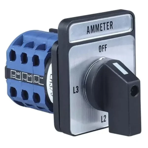 3LD4102-4DC20-0RC0 | Siemens 3LD Ammeter Selector Switch 10 A Phase Current (RYB) 4 Position, 90 Degree - Siemens