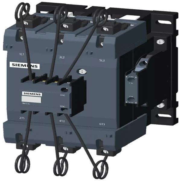 3MT7008-0JA12-6AU0 | Siemens Sinova 3MT7 Capacitor Duty Contactor 80 kVAr, 3 Pole, 1 NO + 2 NC, 240 V AC, 50 Hz - Siemens