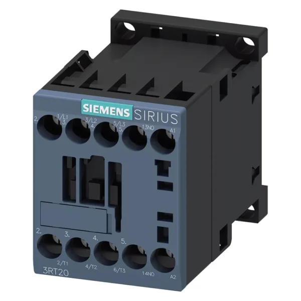 3RT2016-1BB41 | Siemens Sirius 3RT2 Power Contactor 9 A, 3 Pole, 24 V DC, 1 NO, AC3 Duty, Screw Terminal - Siemens