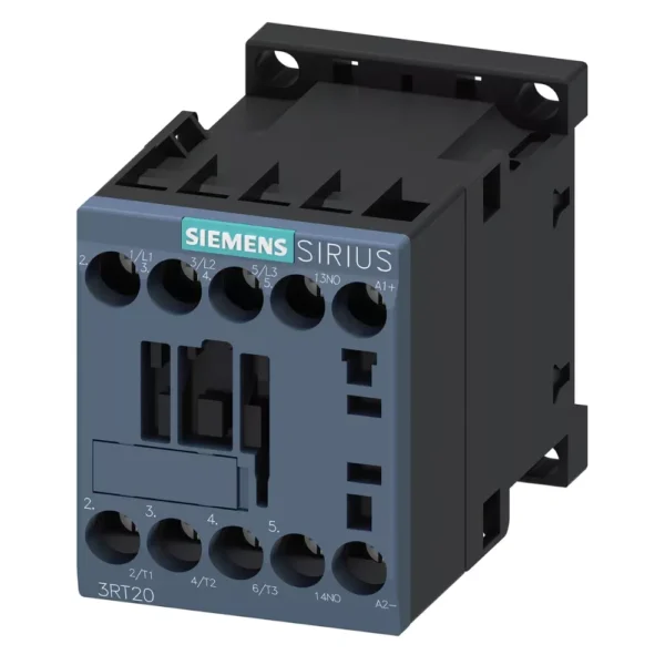 3RT2017-1AV01-8K | Siemens Sirius 3RT2 Power Contactor 12 A, 3 Pole, 400 V AC, 1 NO, AC3 Duty, Size 00 - Siemens