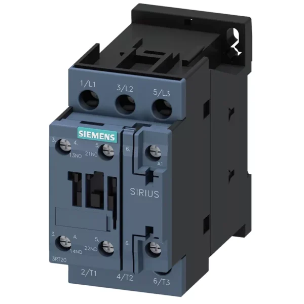 3RT2037-1NB30-8K | Siemens Sirius 3RT2 Power Contactor 65 A, 3 Pole, 20-33 V AC/DC, 1 NO + 1 NC, AC3 Duty, Size 2, Screw Terminal, With Integrated Varistor, 50/60 Hz - Siemens