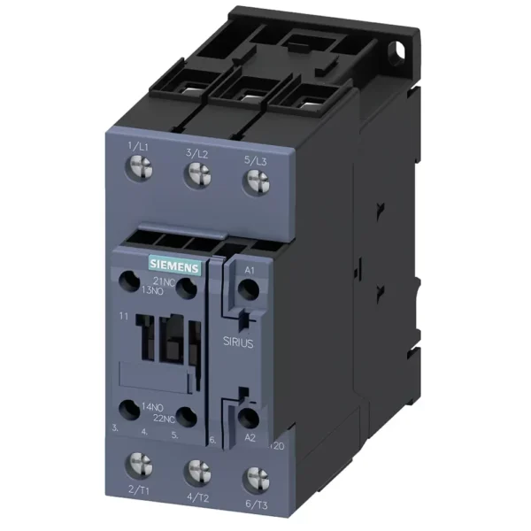 3RT2038-1AL20-8K | Siemens Sirius 3RT2 Power Contactor 80 A, 3 Pole, 230 V AC, 1 NO + 1 NC, AC3 Duty, Size 2, 50/60 Hz - Siemens