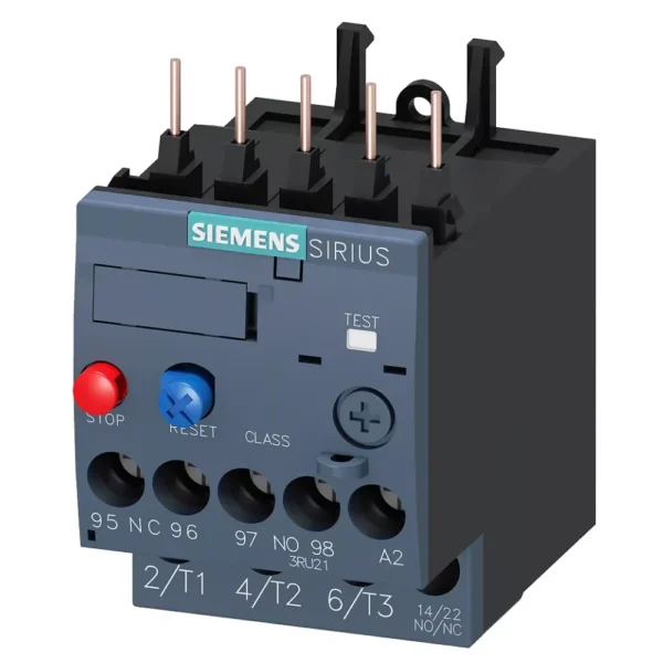 3RU2116-0BB00-8K | Siemens Sirius 3RU2 Thermal Overload Relay 0.14 - 0.2 A, Contactor Mounting, Auto/Manual Reset, Suitable For S00 Size 3RT Contactor, Class 10 - Siemens