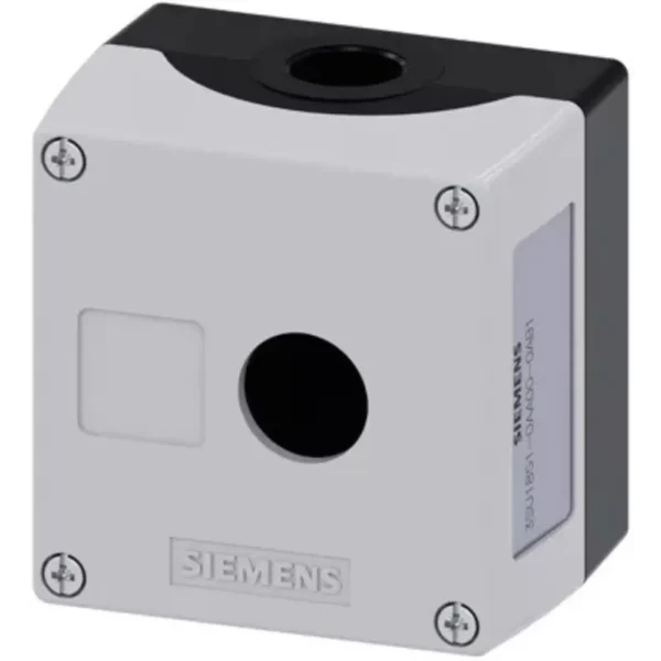 3SB58014AC3 | Siemens Enclosure For Push Button, 22 mm, Metal, Top Part Grey, 1 Command Position - Siemens