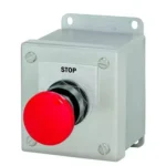 3SB58018AN3 | Siemens Enclosure For Push Button, 22 mm, Metal, Top Part Grey, 1 Command Position, Mushroom Push Button, Red, 40 mm, Momentary, 1 NC, STOP - Siemens