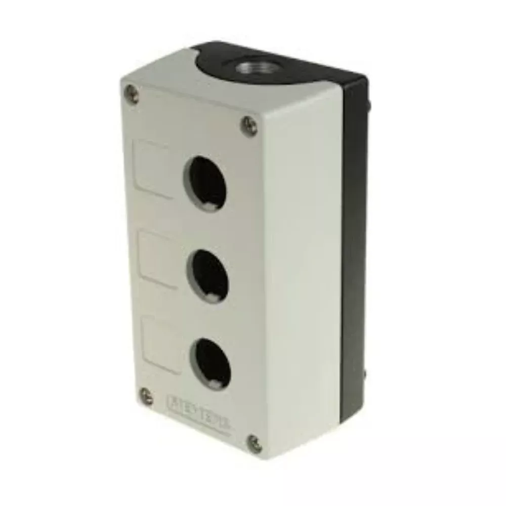 siemens-3sb-enclosure-for-push-button-22-mm-plastic-top-part-grey-3sb58030ac3.webp 3SB58030AC3 | Siemens Enclosure For Push Button, 22 mm, Plastic, Top Part Grey, 3 Command Positions - Siemens - Image 1