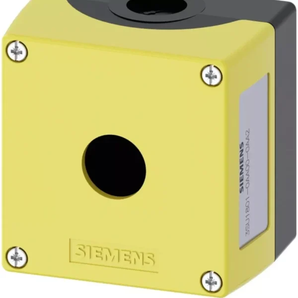 3SB58010AD3 | Siemens Enclosure For Push Button, 22 mm, Plastic, Top Part Yellow, 1 Command Position - Siemens