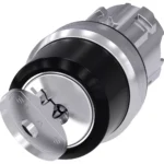 3SU1050-4CF01-0AA0 | Siemens Sirius 3SU1 Key Operated Switch 22 mm, Metal, Shiny, Lock Number 455, with 2 Keys, 2 Switch Positions O-I - Siemens