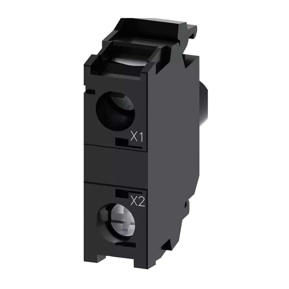 siemens-3su-led-module-with-integrated-led-24-240-v-ac-dc-amber-3su14011bh001aa0.webp 3SU1401-1BH00-1AA0 | Siemens Sirius ACT 3SU1 Illumination Module Amber, 24-240 V AC/DC, With Integrated LED - Siemens - Image 1