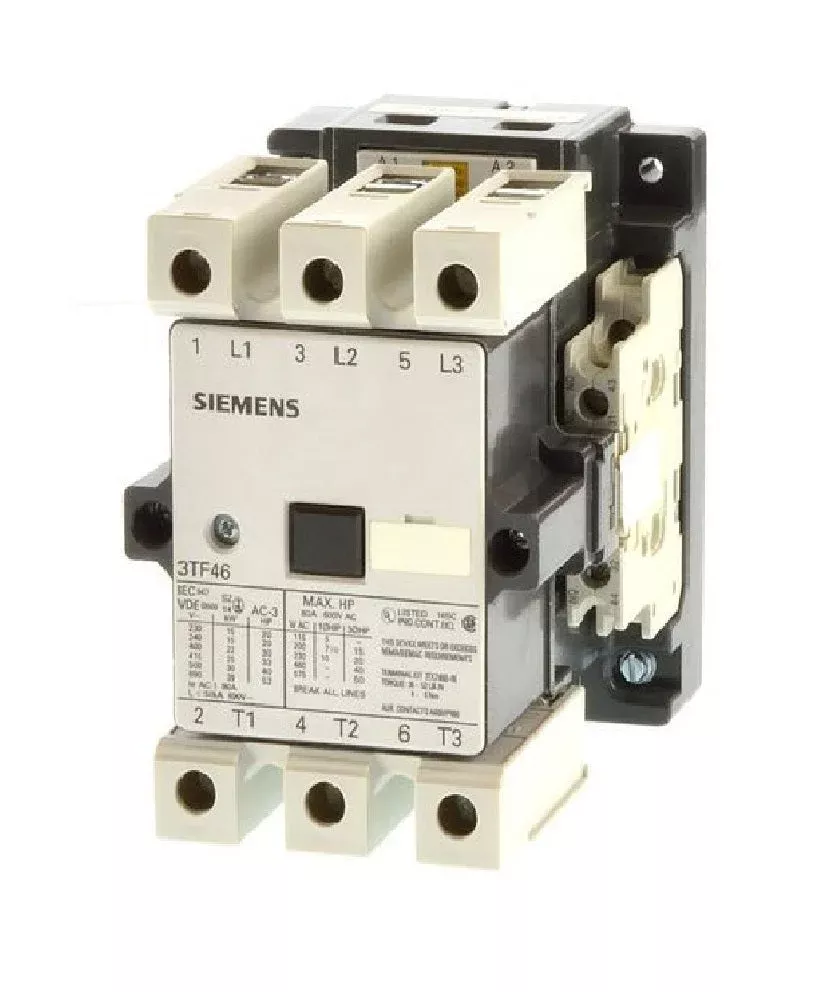 siemens-3tf4602-0ab0za01-power-contactor-3-pole.webp 3TF4602-0AD0ZA01 | Siemens Sicop 3TF4 Power Contactor 45 A, 3 Pole, 42 V AC, 2 NO + 2 NC, AC3 Duty, Size 3 - Siemens - Image 1