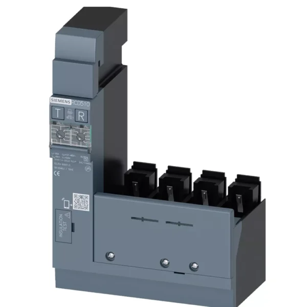 3VA9114-0RS20 | Siemens Sentron 3VA9 RCD510A Type A Side Mounted 160 A, 4 Pole, 127-480 V AC Suitable For 3VA1 MCCB - Siemens