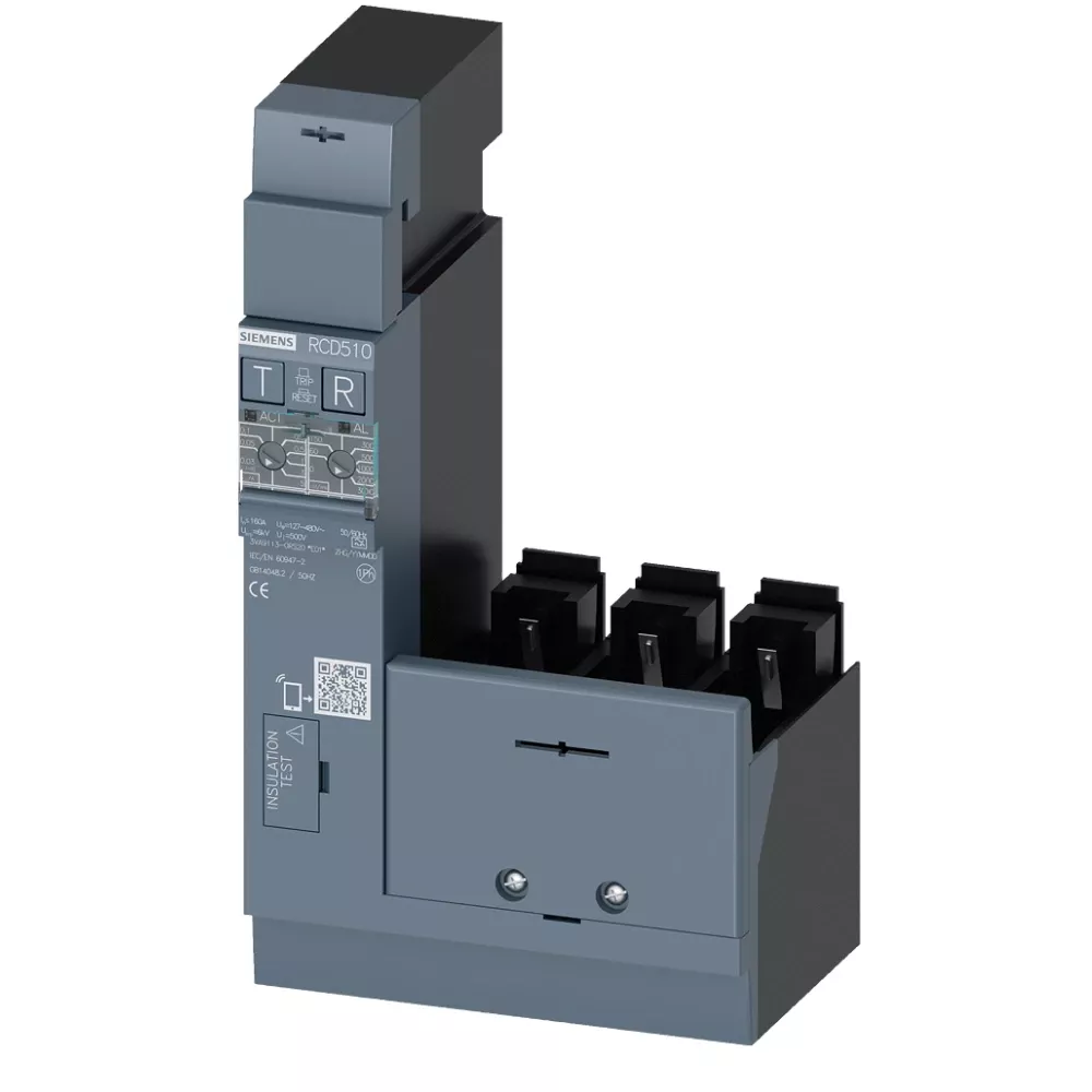 siemens-3va9-residual-current-device-rcd510-3-pole-3va91130rs20.webp 3VA9113-0RS20 | Siemens Sentron 3VA9 Residual Current Device RCD510, 3 Pole, 0.03-5 A, Type A, Side Mounted, Suitable For 3VA1 With Terminal Connection - Siemens - Image 1