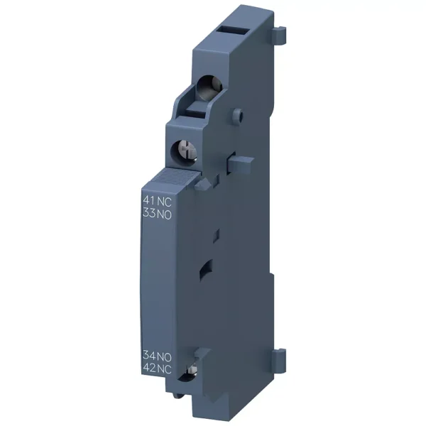 3RV29011A | Siemens Sirius Auxiliary Switch, 1 NO + 1 NC, Screw Type, Suitable For 3RV2 MPCB - Siemens