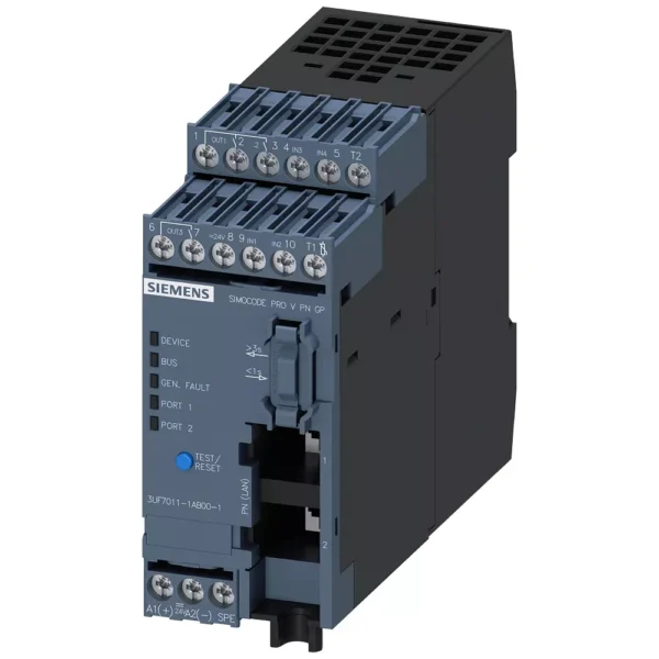 3UF7011-1AB001 | Siemens Basic Unit SIMOCODE Pro V PN GP, Ethernet/PROFINET IO, 24 V DC, Input - Siemens