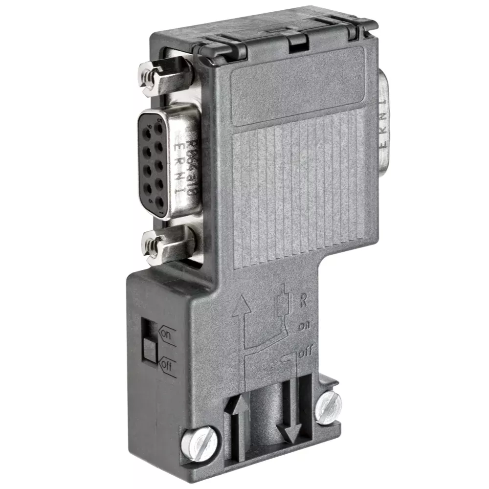 siemens-cable-outlet-6es79720bb120xa0.webp 6ES79720BB120XA0 | Siemens Simatic DP 6ES7 Connection Plug For PROFIBUS up to 12 Mbit/s 90ø Cable Outlet, 15.8x 64x 35.6 mm (WxHxD), With PG Receptacle - Siemens - Image 1