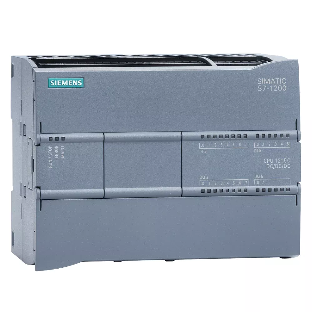 siemens-compact-cpu-6es72151ag400xb0.webp 6ES72151AG400XB0 | Siemens Simatic 6ES7 S7-1200 CPU 1215C Compact CPU, 2 PROFINET Ports, I/O 14 DI 24 V DC, 10 DO 24 V DC - Siemens - Image 1