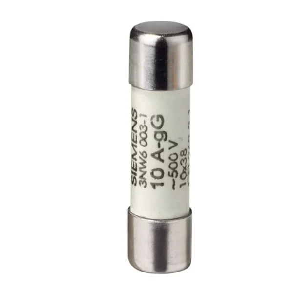 3NW60021 | Siemens Sentron 3NW6 Fuse Link 2 A, Cylindrical Type, 500 V AC, Size 10 x 38 mm - Siemens