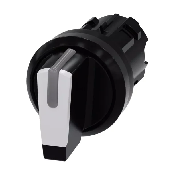3SU1002-2BM60-0AA0 | Siemens Sirius ACT 3SU1 Illuminated Selector Switch 22 mm, Plastic, White, 3 Switch Position, Momentary - Siemens