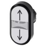 3SU1001-3AB66-0AN0 | Siemens Sirius ACT 3SU1 Illuminated Twin Push Button 22 mm, White, Arrow Pointing Up & Down, Flat - Siemens