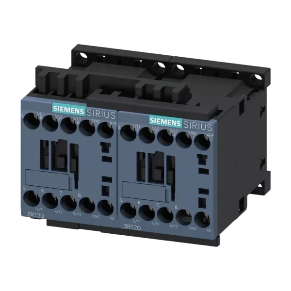 3RA2316-8XB30-1BB4 | Siemens Sirius 3RA2 Reversing Contactor Assembly 9 A, 3 Pole, 24 V DC, AC3 Duty, Electrical and Mechanical Interlock - Siemens