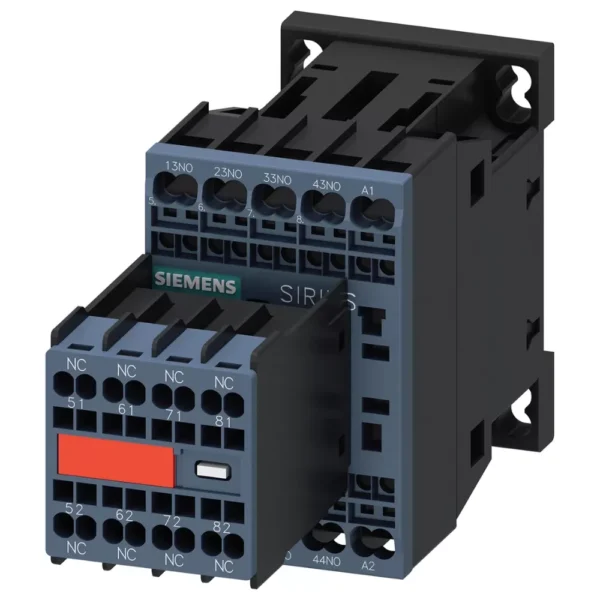 3RH2244-2BB40 | Siemens Sirius 3RH2 Contactor Relay (Auxiliary Contactor) Spring Terminal 10 A, 4 NO + 4 NC, 24 V DC, Size S00 - Siemens