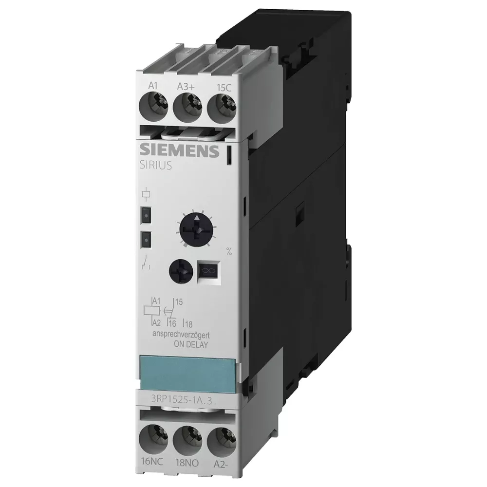 siemens-sirius-3rp-electronic-timer-on-delay-3rp15251aq308k.webp 3RP15251AQ308K | Siemens Sirius 3RP1 Electronic Timer On Delay, 100-127 V AC / 24 V AC/DC, 1 C/O, 0.05 to 100 Hrs, With LED - Siemens - Image 1