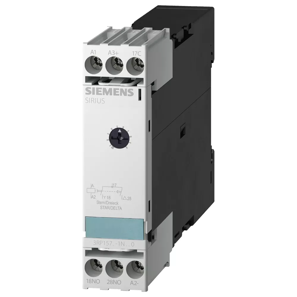 siemens-sirius-3rp-electronic-timer-star-delta-3rp15741nm208k.webp 3RP15741NM208K | Siemens Sirius 3RP1 Electronic Timer Star-Delta, 200-240 / 380-440 V AC, 1 NO, 1 to 20 Sec - Siemens - Image 1
