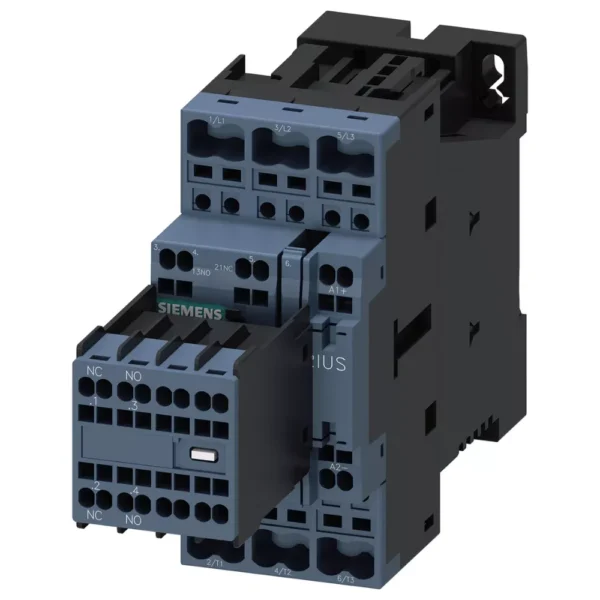 3RT2046-3KB40 | Siemens Sirius 3RT2 Power Contactor 95 A, 3 Pole, 24 V DC, 1 NO + 1 NC, AC3 Duty, Size 3, Spring Terminal, With Varistor - Siemens