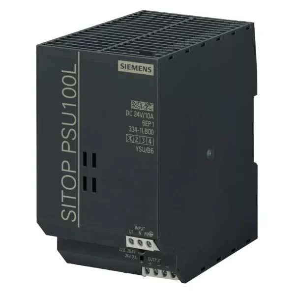 6EP13341LB00 | Siemens Sitop 6EP1 PSU100L Stabilized Power Supply 10 A, Input 120-230 V AC, Output 24 V DC/10 A - Siemens