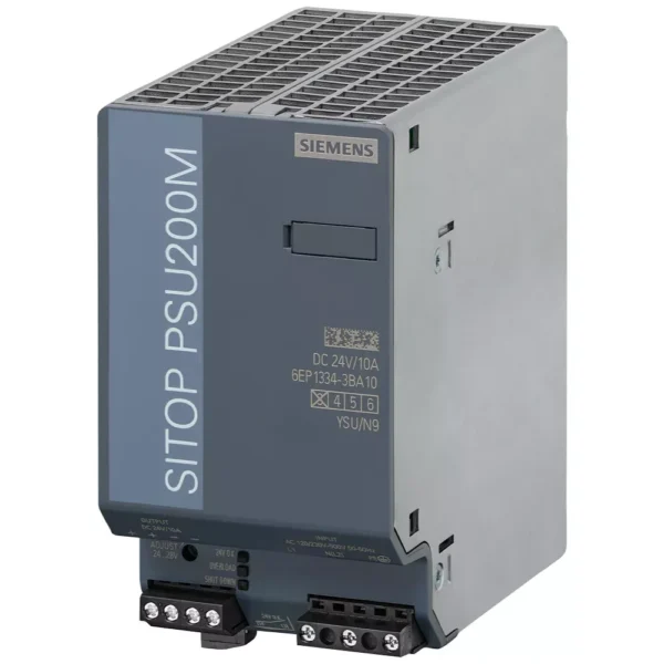 6EP13343BA10 | Siemens Sitop 6EP1 PSU200M Stabilized Power Supply 10 A, Input 120/230-500 V AC, Output 24 V DC/10 A - Siemens
