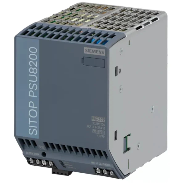 6EP13363BA10 | Siemens Sitop 6EP1 PSU8200 Stabilized Power Supply 20 A, Input 120-230 V AC 110-220 V DC, Output 24 V DC/20 A - Siemens