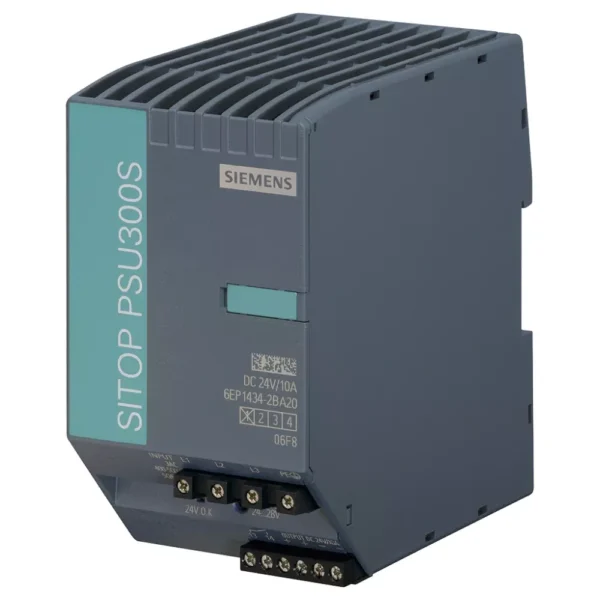 6EP14342BA20 | Siemens Sitop 6EP1 PSU300S Stabilized Power Supply 10 A, Input 400-500 V AC, Output 24 V DC/10 A - Siemens