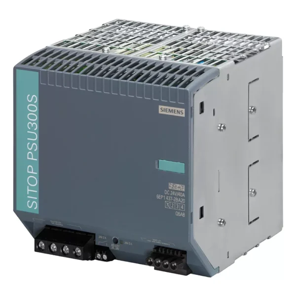 6EP14372BA20 | Siemens Sitop 6EP1 PSU300S Stabilized Power Supply 40 A, Input 400-500 V AC, Output 24 V DC/40 A - Siemens