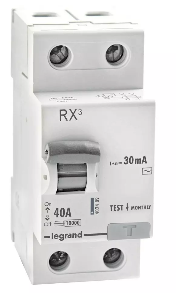 Legrand RX3 40A 2 Pole 30mA RCCB 4024 89 ele.res .16412637 1667952514809
