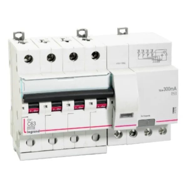 Legrand DX3 RCBO 16 A, 4 Pole, 300 mA, Type AC 4113 75 legrand rcbo 4 pole