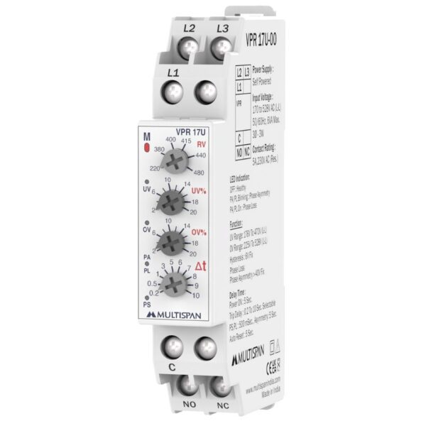 Multispan VPR-17U Voltage Protection Relay with Adjustable Rated Voltage dd