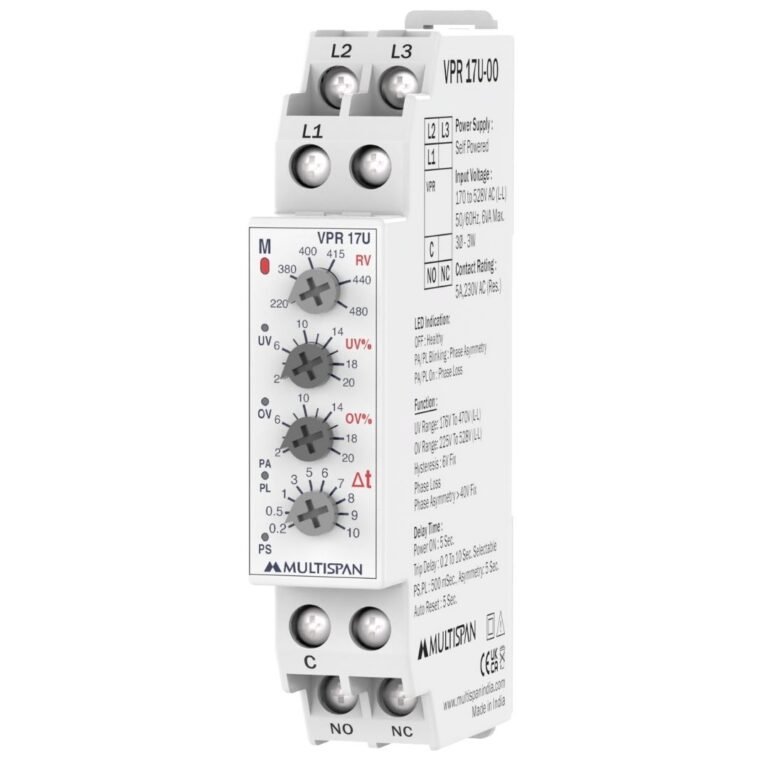 Multispan VPR-17U Voltage Protection Relay with Adjustable Rated Voltage dd