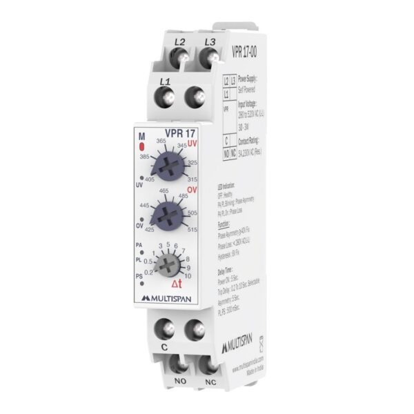 Multispan VPR-17 Voltage Protection Relay DIN Rail 17.5mm 27761vpr 17 regular