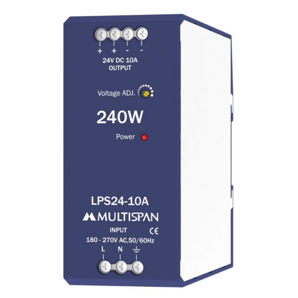 Multispan LPS24-10A DIN Rail Power Supply 24VDC 10A 240W 37165 1763120691 42b5c2