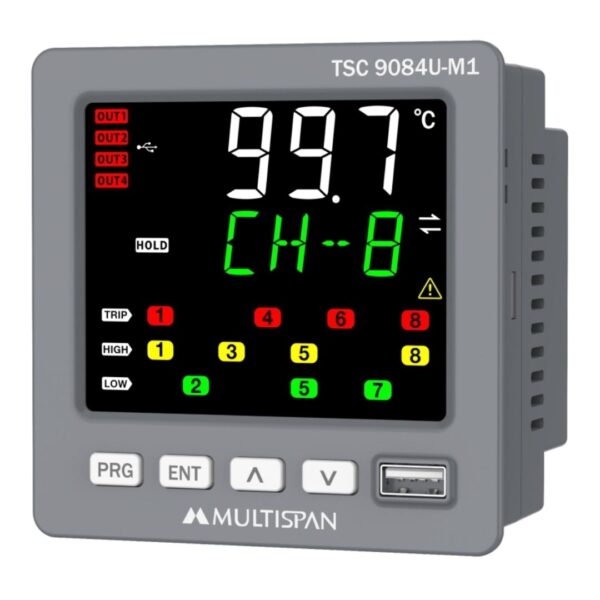 Multispan PSC-9084 Universal Process Scanner Data Logger 8 Channel fd