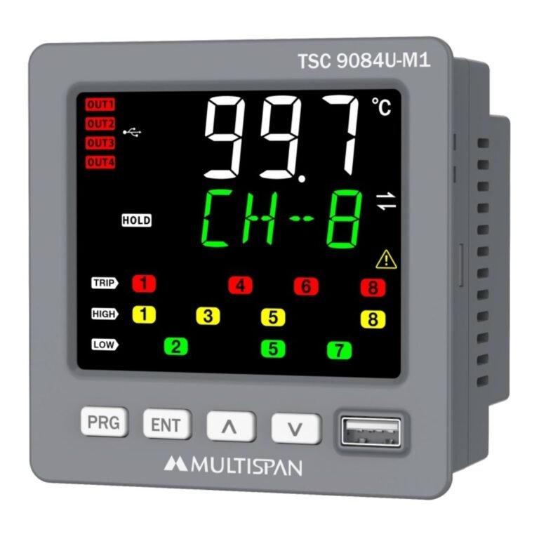 Multispan PSC-9084 Universal Process Scanner Data Logger 8 Channel fd