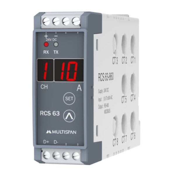 Multispan RCS-63 Multi Channel Current Transducer 8CT with Modbus 42941rcs 63 regular
