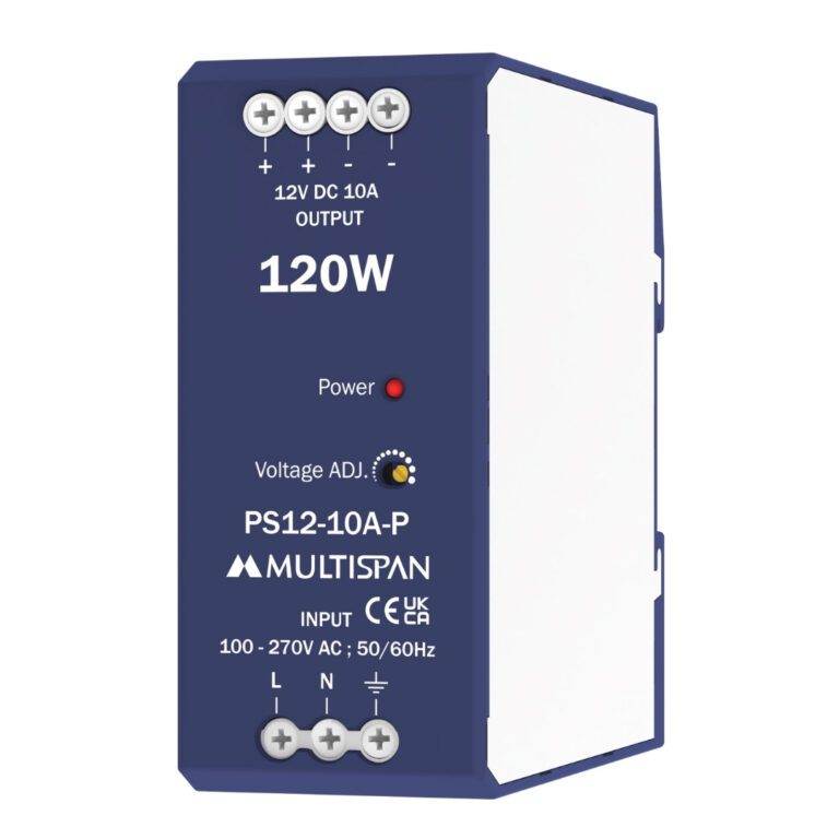 Multispan PS12-10A DIN Rail Power Supply 12VDC 10A 120W 59011 1763121989 9a315d