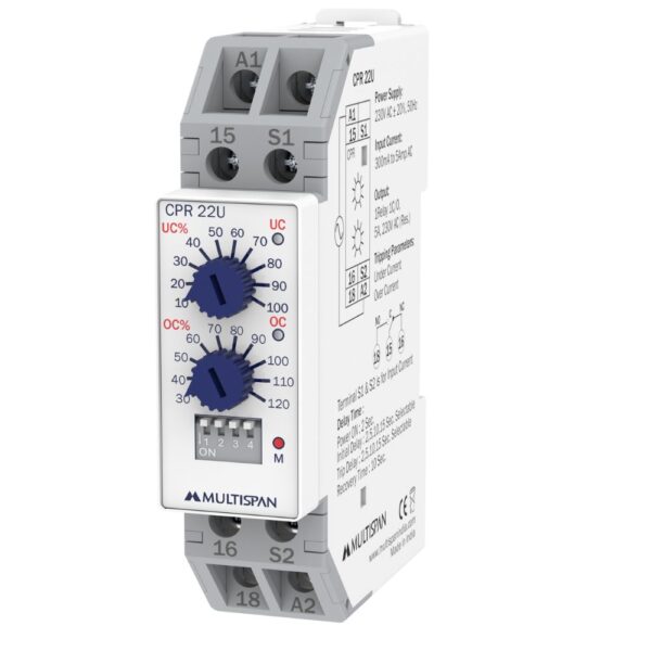 Multispan CPR-22 Current Protection Relay DIN Rail xr d dagcftzsbuc 24,j 8153065740921532671,t 24041108