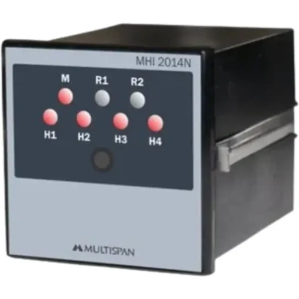 Multispan MHI-2014 Heater Indicator 4 Zone with Aux Supply mhi 2014n black