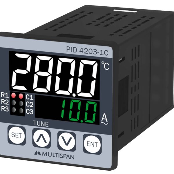 Multispan PID-4203-C PID Controller with Ampere Indicator 3 Relay pid 4203 1c