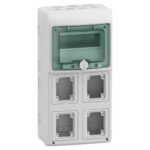 13179 | Mureva Enclosure IP65 for IEC sock 8Mx4 - Schneider Electric