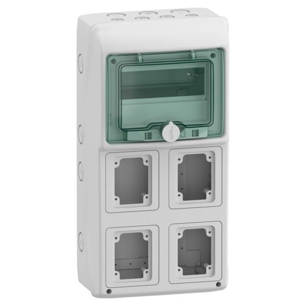 13179 | Mureva Enclosure IP65 for IEC sock 8Mx4 - Schneider Electric