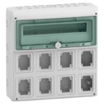 13182 | Mureva Enclosure IP65 for IEC sock 18Mx8 - Schneider Electric